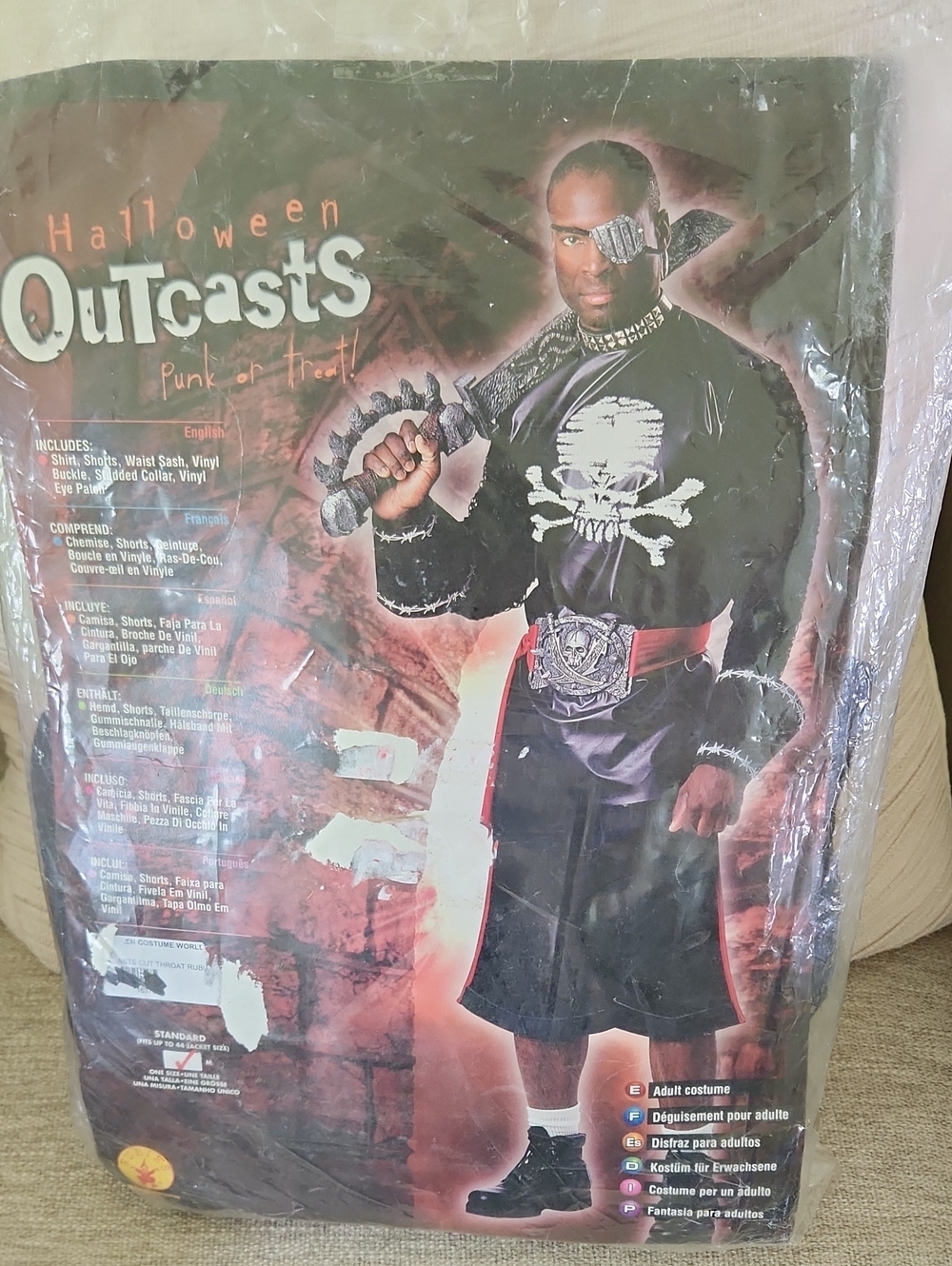 New Rubie's Outcasts Cut Throat Mens  Halloween Costume Size M